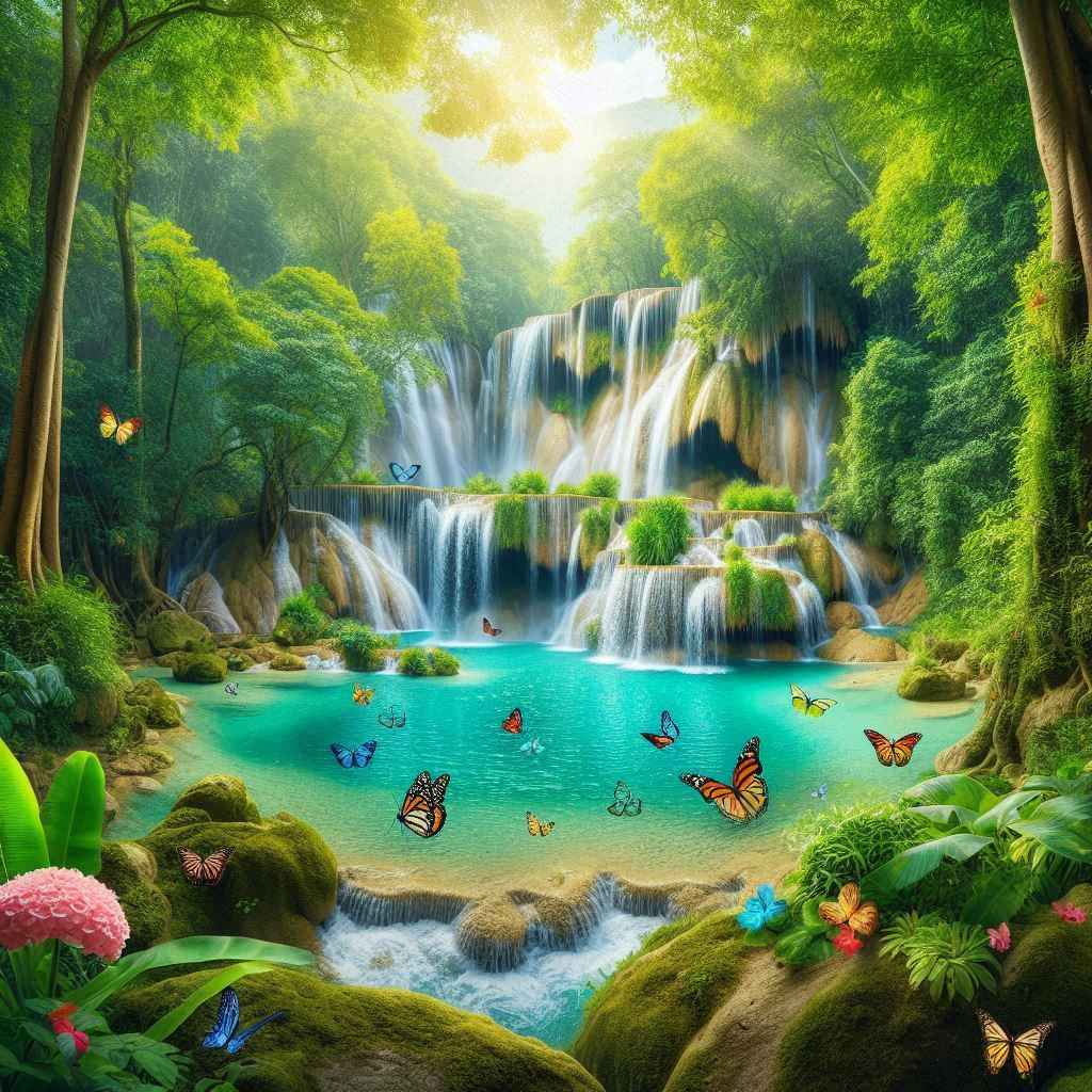 Erawan Waterfall Kanchanaburi Thailand