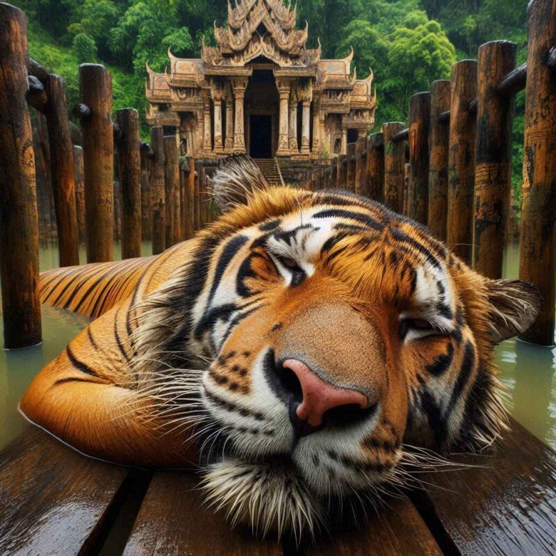 Tiger Temple in Kanchanaburi Thailand, Thailand Tourism, Tiger Temple