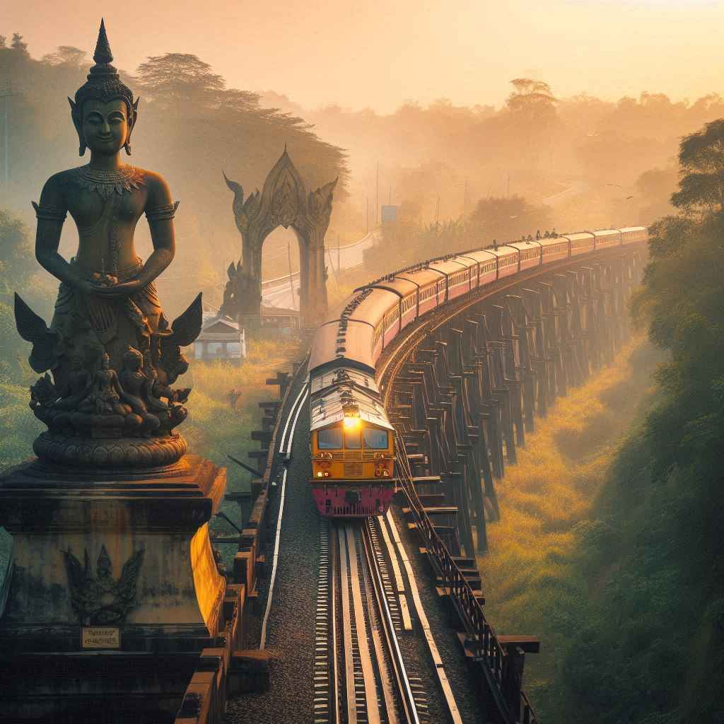 Train from BKK to Kanchanaburi