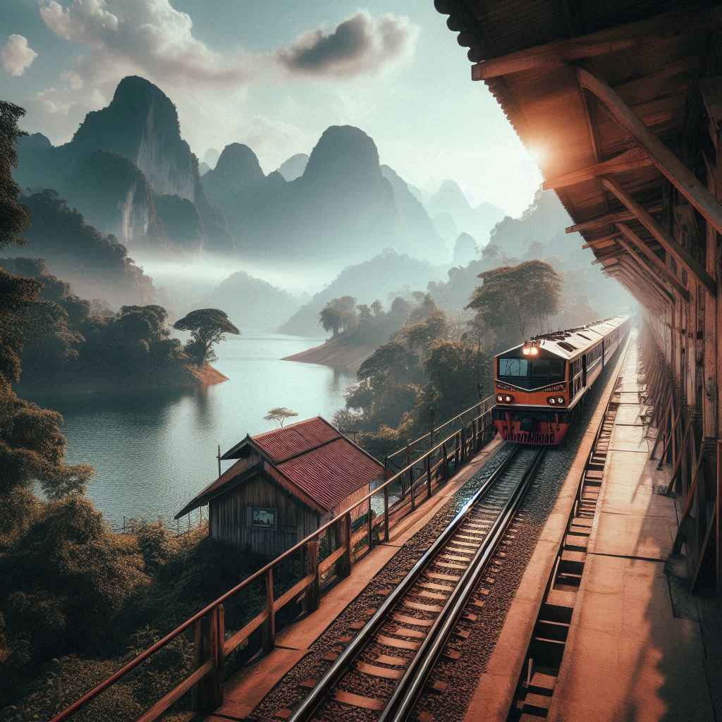 Train from BKK to Kanchanaburi